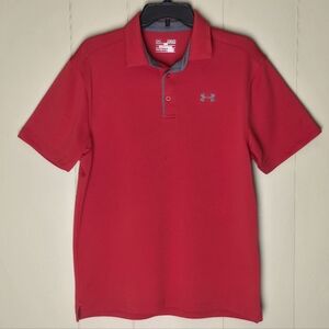 Under Armour Men's Polo Shirt in Red and Gray